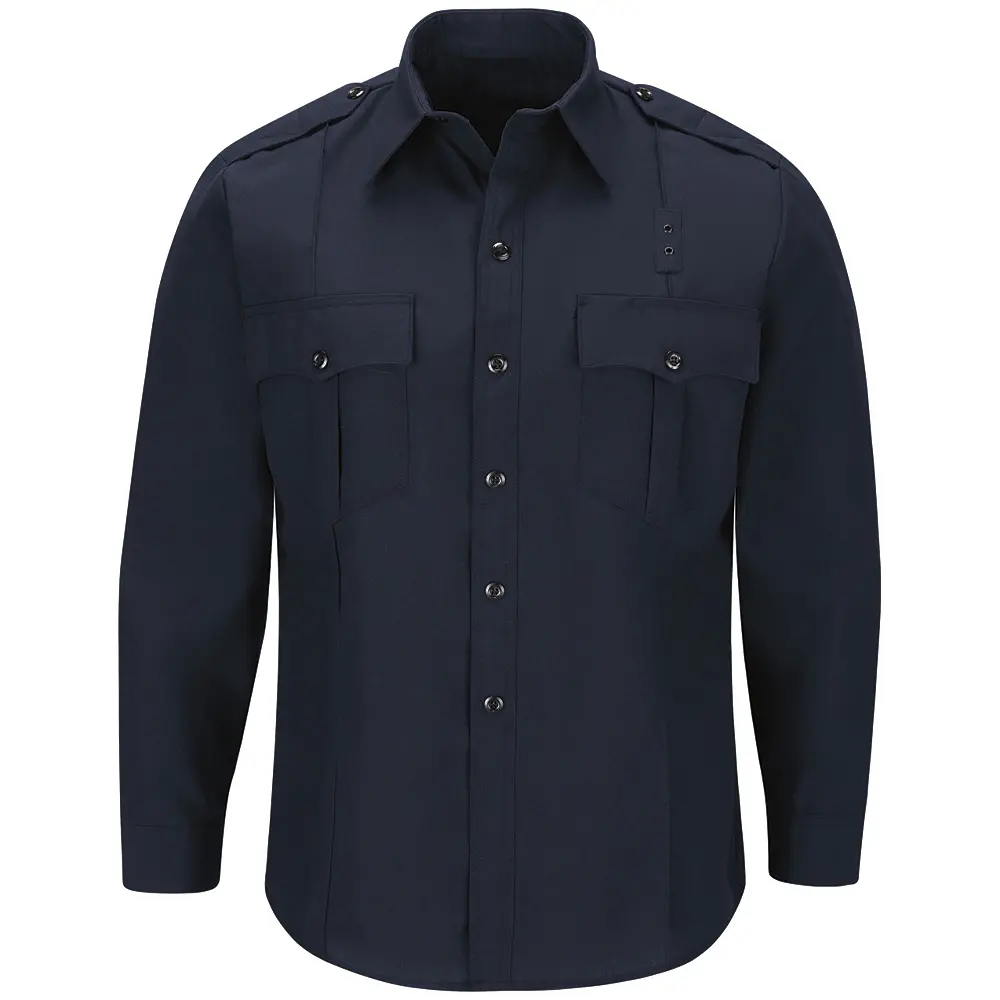 Men&#8216;s Classic Long Sleeve Fire Officer Shirt-