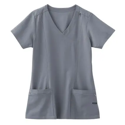 Jockey 2306 Curves Ahead Ladies Mock Wrap 2 Pocket Scrub Top-Jockey Scrubs