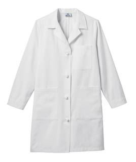 38&#34; Meta Women&#8216;s Cotton Knot Button iPad Labcoat in Regular and Tall Sizes-Meta