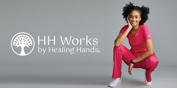 Healing Hands HH Works Monica Top, White – The Uniform Store