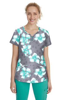 2218-LBL-Isabel Print Scrub Top from Premiere by Healing Hands-Premiere Label