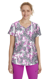 2218-MSF-Isabel Print Scrub Top from Premiere by Healing Hands-Premiere Label