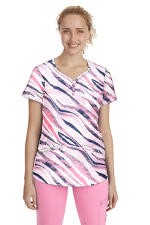 2218-WST-Isabel Print Scrub Top from Premiere by Healing Hands-Premiere Label