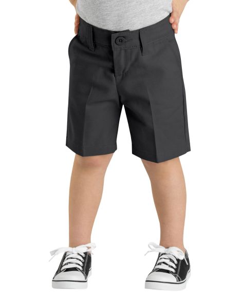 Girls FlexWaist® Slim Fit Flat Front Shorts, 4-6x-DK