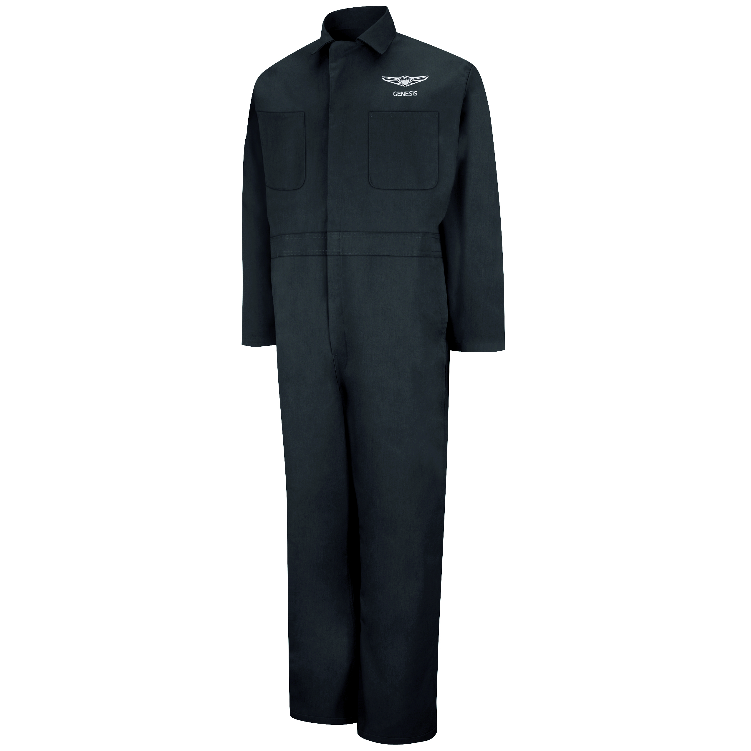 Genesis M LS Action Back Coverall &#45; BK-Red Kap