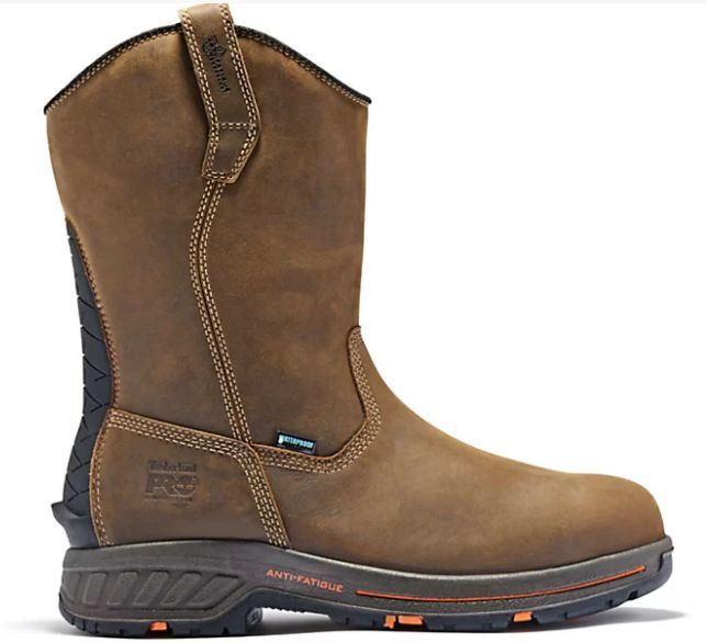 TIMBERLAND PRO HELIX HD COMP TOE PULL-ON WORK BOOTS-TIMBERLAND PRO FOOTWEAR