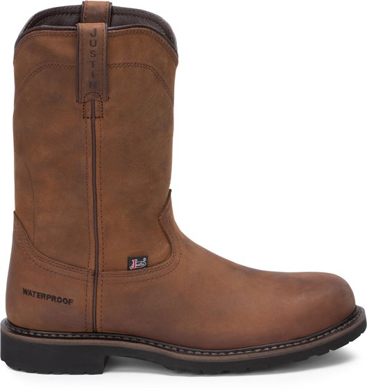 JUSTIN DRYWALL ST PULL ON WATERPROOF-JUSTIN BOOTS