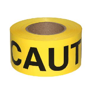 Pre-Printed Safetape Barricade Tape - Caution-Radians