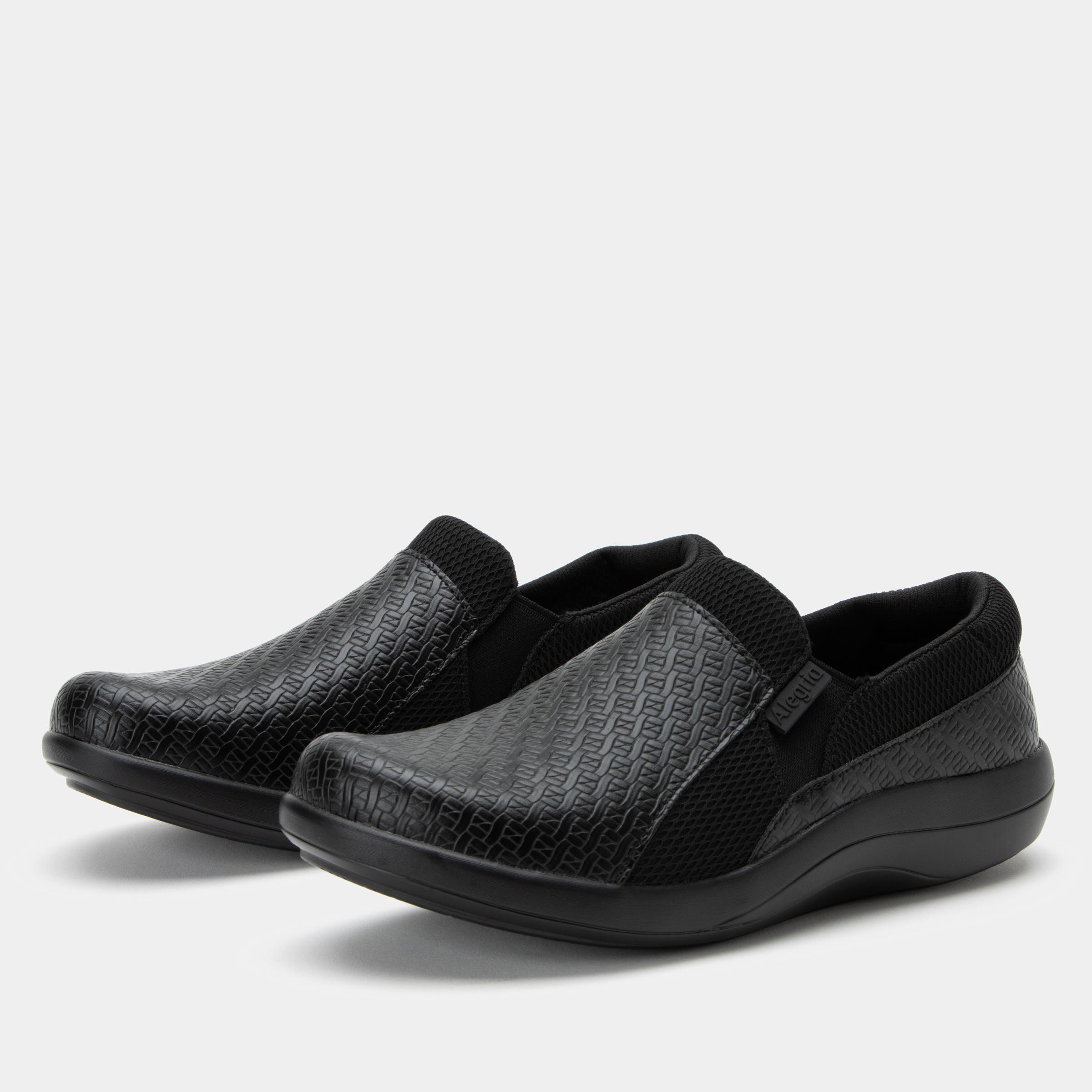 Duette Slip on Shoe Black Woven-Alegria