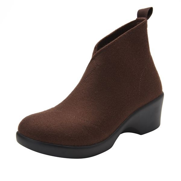 Nadya Nadya Mocha Fleece Boot-Alegria