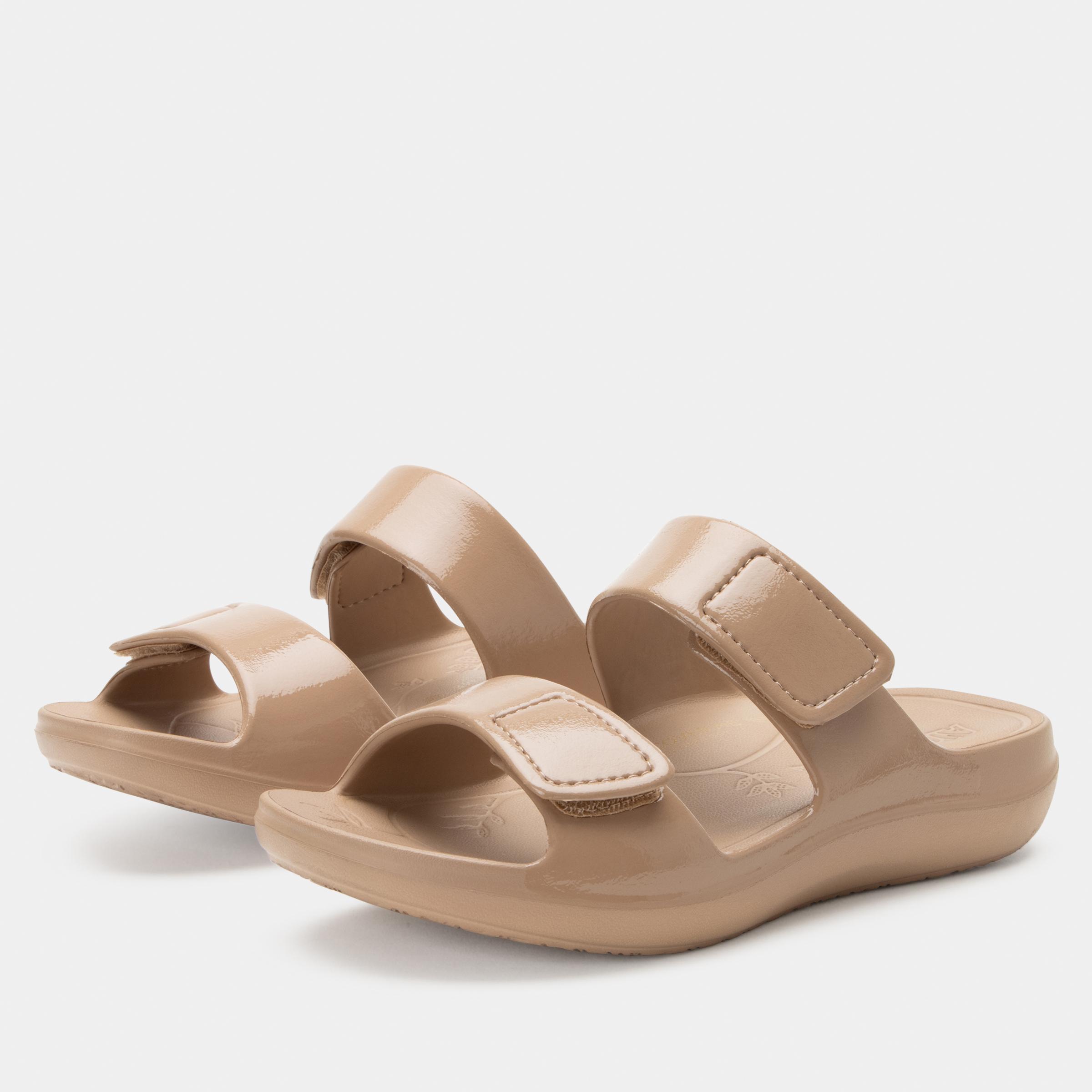 Orbyt Eva Slide Sandal Taupe Gloss-Alegria