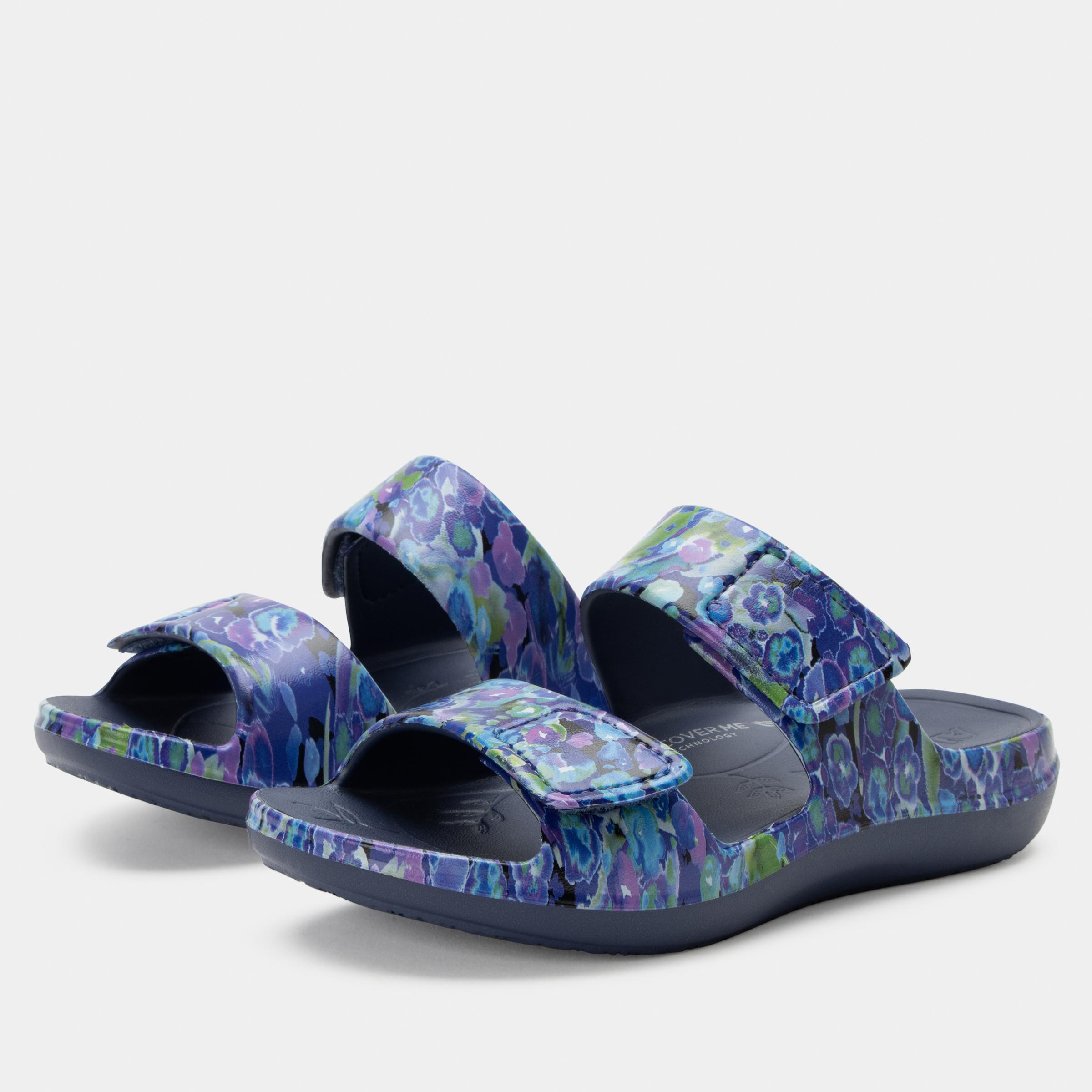 Orbyt Eva Slide Sandal Poppy Pop Blue-Alegria