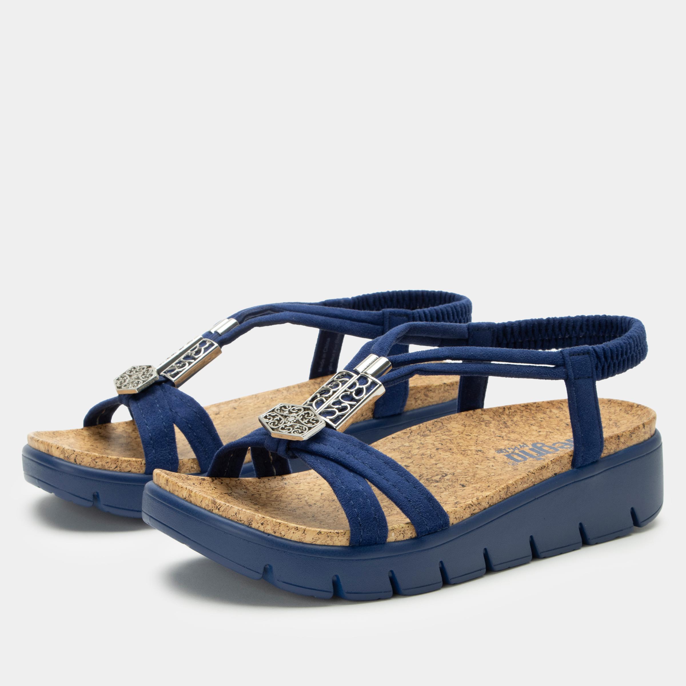 Roz T Strap Sandal True Blue-Alegria