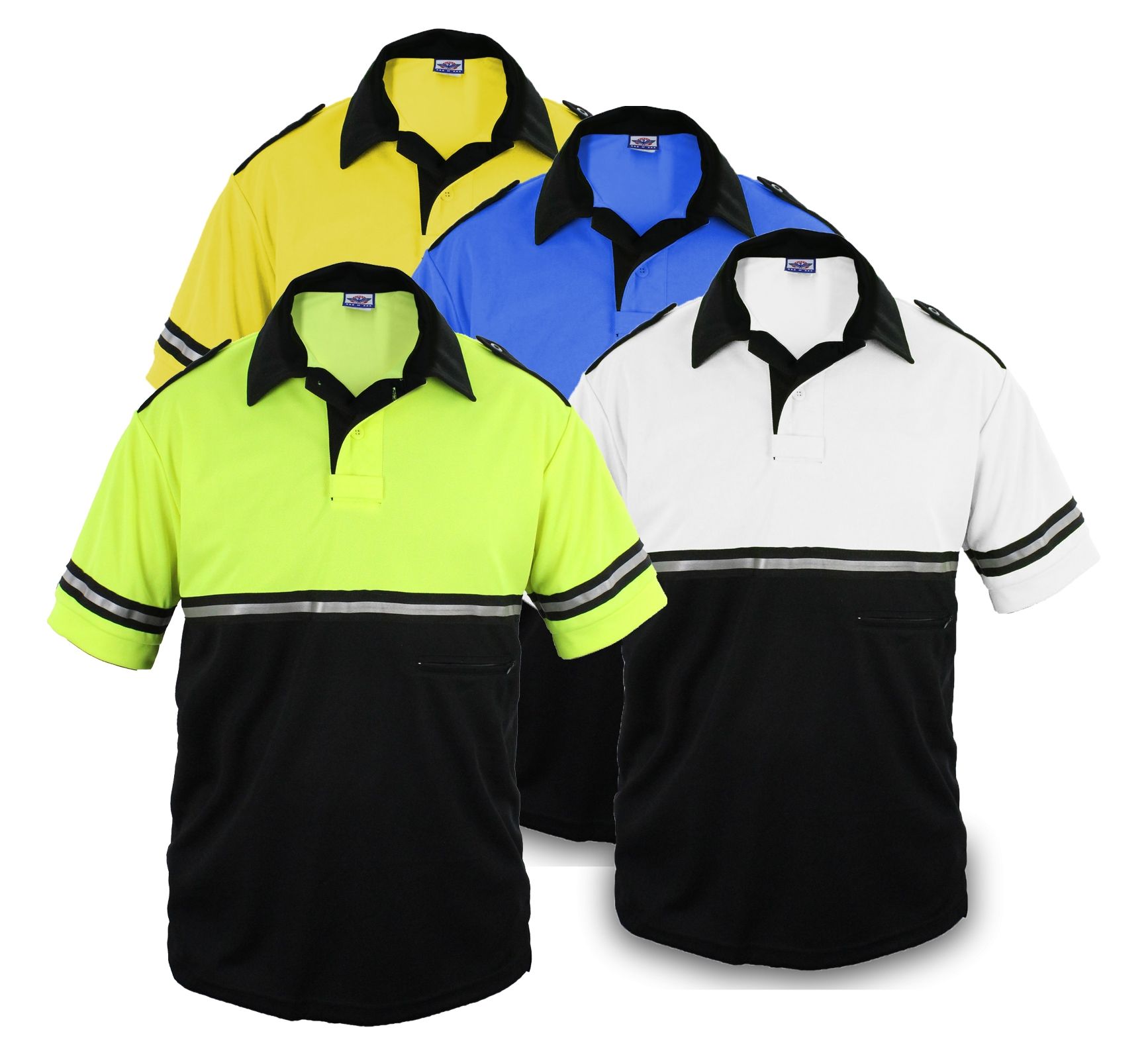 Two Tone Bike Patrol Shirt w/Zipper Pocket-