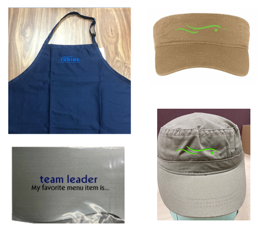 MIT KIT - 2 Aprons, 2 Team Leader Name Badges, 1 Hat, 1 Visor-
