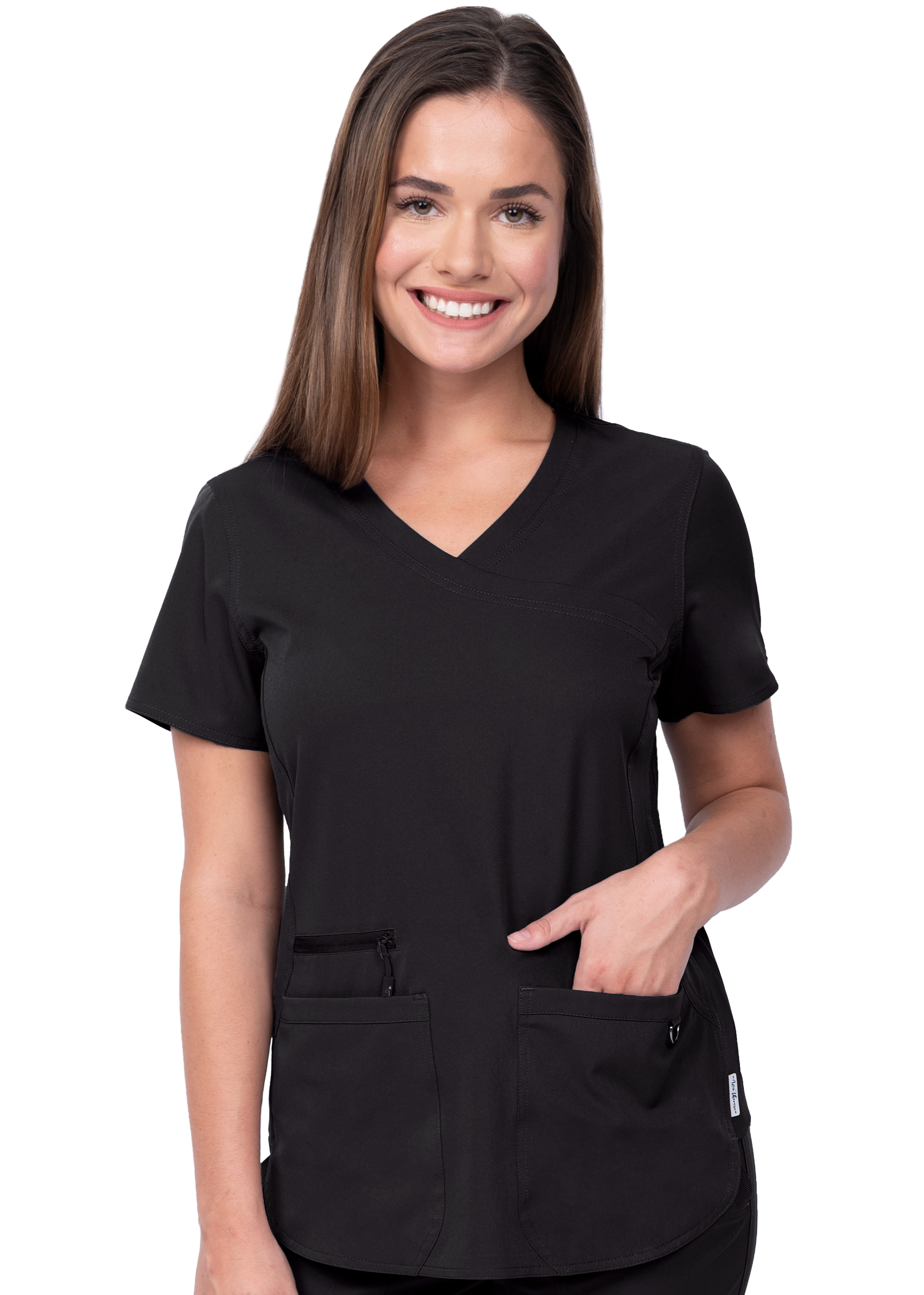 Madi Side Knit Top - Ava Therese-Ava Therese Scrubs