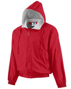 Hooded Taffeta Jacket-Augusta Sportswear