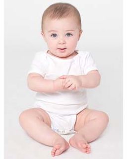 Infant Baby Rib Short-Sleeve One-Piece-American Apparel