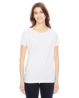 Ladies Rocker Garment-Dyed Distressed T-Shirt-Alternative