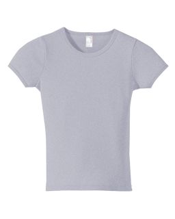 Ladies 1x1 Baby Rib Scoop T-Shirt-