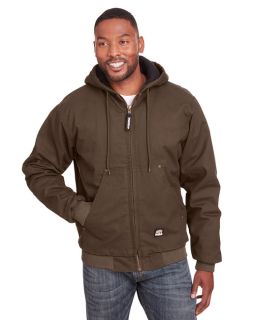 Mens Tall Highland Washed Cotton Duck Hooded Jacket-Berne