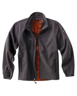 Mens 90% Polyester/10% Spandex Water Resistant Soft Shell Tall Motion Jacket-