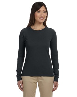 Ladies 100% Organic Cotton Classic Long-Sleeve T-Shirt-
