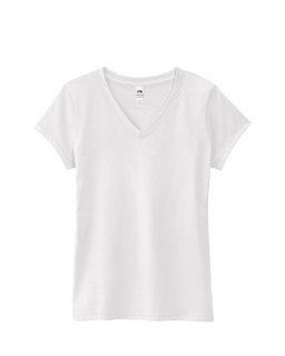 Ladies 4.7 Oz. Sofspun® Jersey Junior V-Neck T-Shirt-