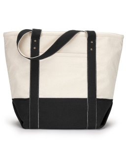 Seaside Zippered Cotton Tote-