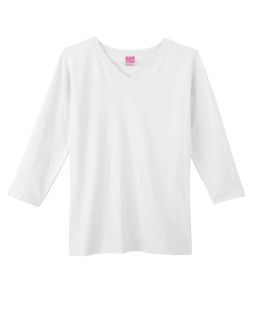 Ladies Premium Jersey 3/4-Sleeve T-Shirt-LAT