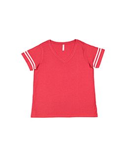 Ladies Curvy Football T-Shirt-