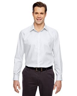 Mens Precise Wrinkle-Free Two-Ply 80s Cotton Dobby Taped Shirt-
