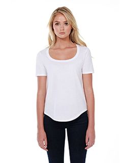 Ladies 3.5 Oz., 100% Cotton U-Neck T-Shirt-StarTee