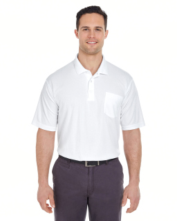 Adult Cool & Dry Mesh Pique polo With Pocket-UltraClub