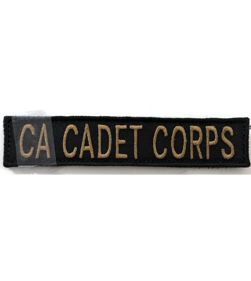 CA CADET CORPS Tape - Coyote with Black Letters-Other Brands