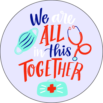 All in this Together - Cutieful Button Cap Badge Reel-Cutieful