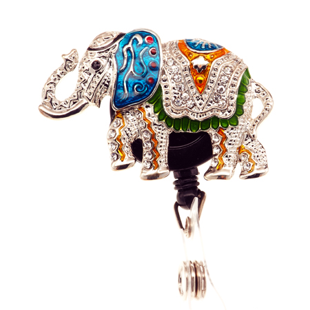 Alluring Elephant - SassyBadge Retractable Badge Reels-Sassy Badge