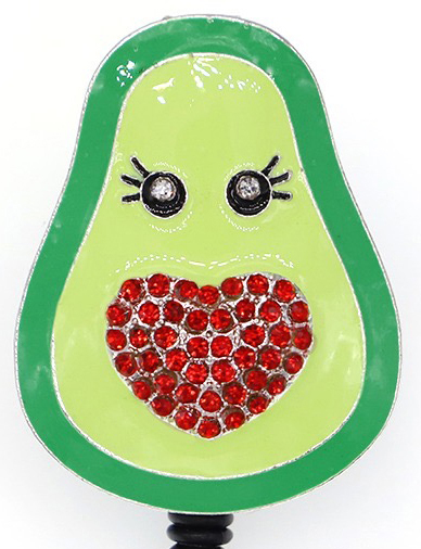 Avocado Heart - Dazzle Badge Reel-Cutieful