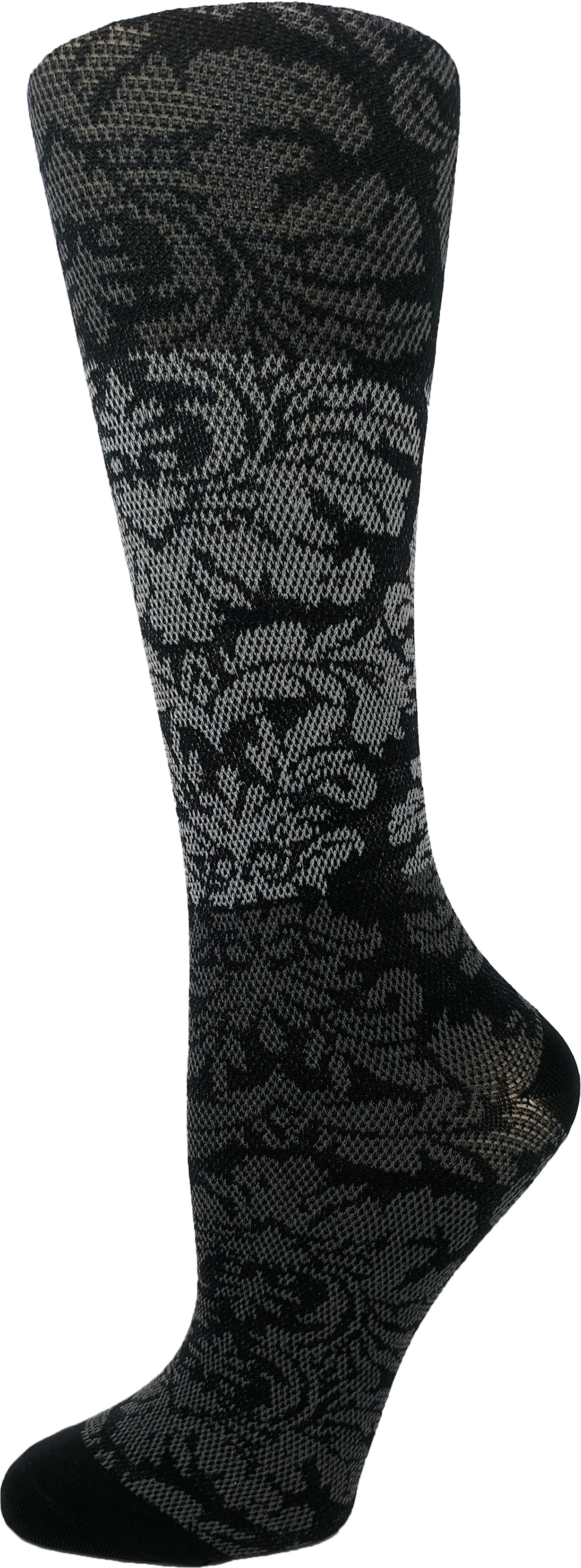 Black Baroque - Doctor&#8216;s Choice 8-15 mmHg Knit Compression Socks-