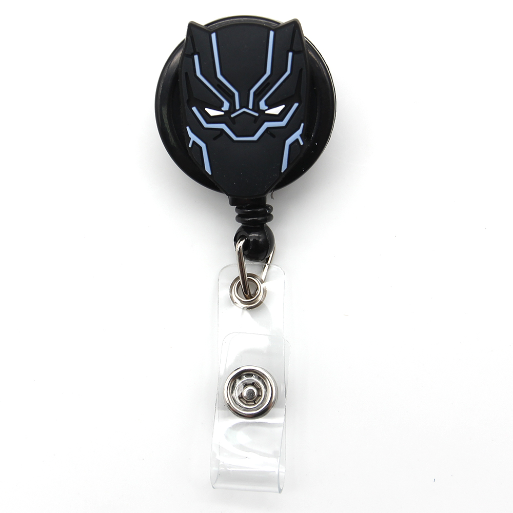 Black Panther - Cutieful Rubber Retractable Badge Reels-Cutieful