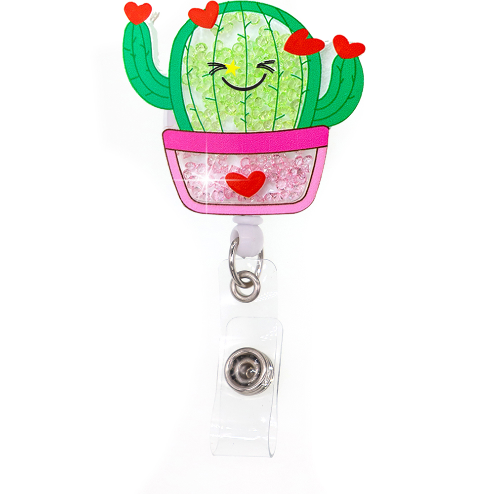 Cactus - Cutieful Shaker Badge Reel-Cutieful