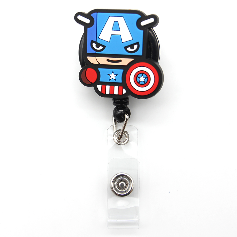 Captain America - Cutieful Rubber Retractable Badge Reels-Cutieful