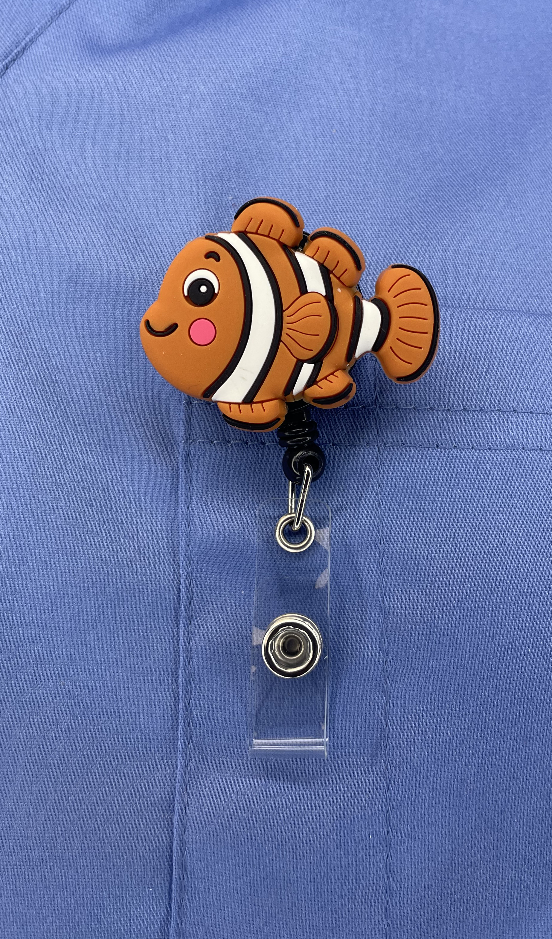 Clown Fish - Cutieful Retractable Badge Reels-