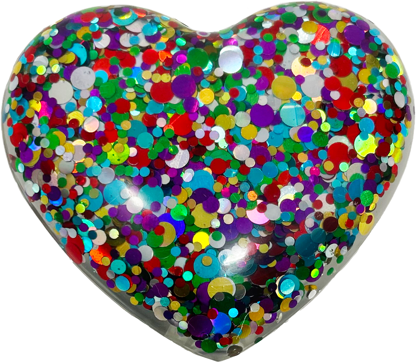 Rainbow Heart - Cutieful Acrylic Badge Reel-