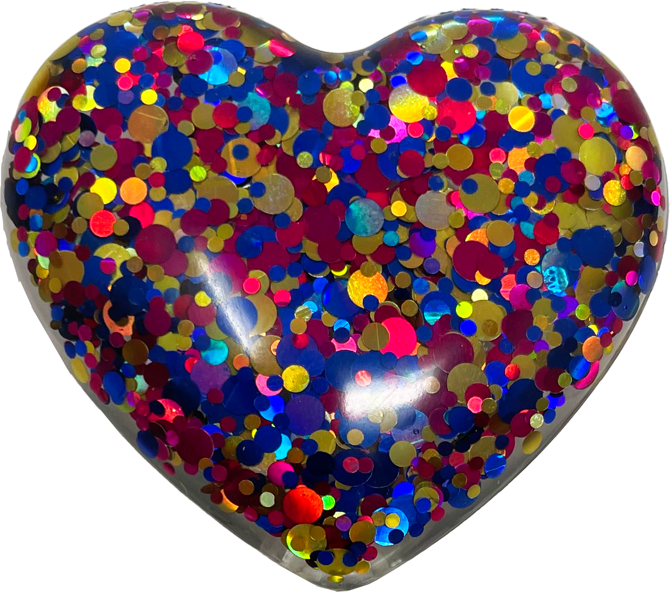 Primary Heart - Cutieful Acrylic Badge Reel-