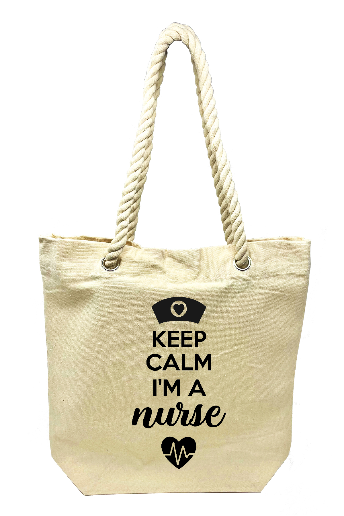 Keep Calm I&#39;m a Nurse &#45; Canvas Tote Bag-Cutieful