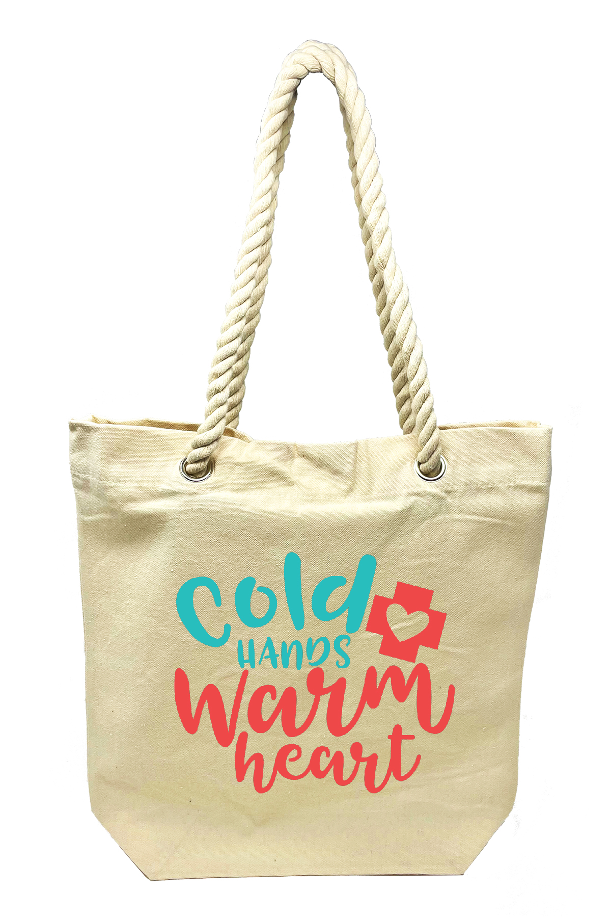 Cold Hands Warm Heart - Canvas Tote Bag-Cutieful