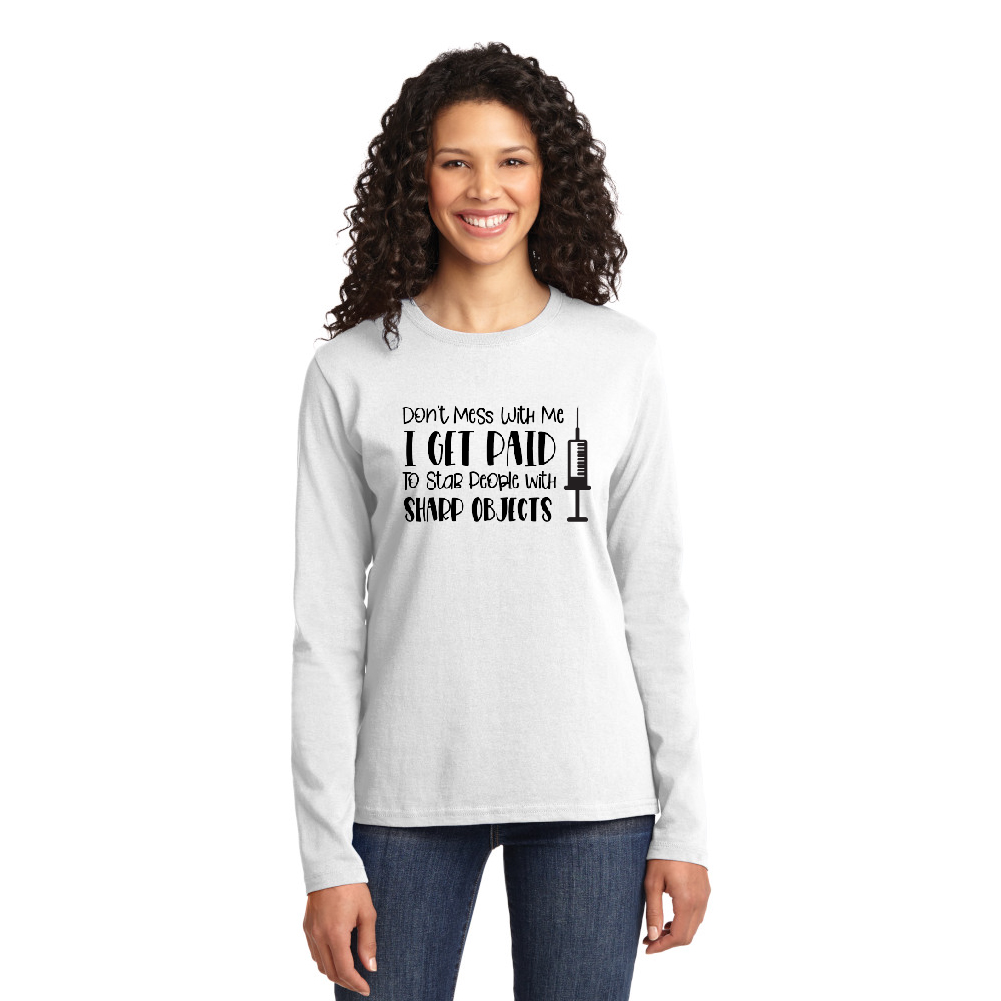 Buy Don't Mess with Me - Cotton Long Sleeve T-Shirt - Cutieful Online ...