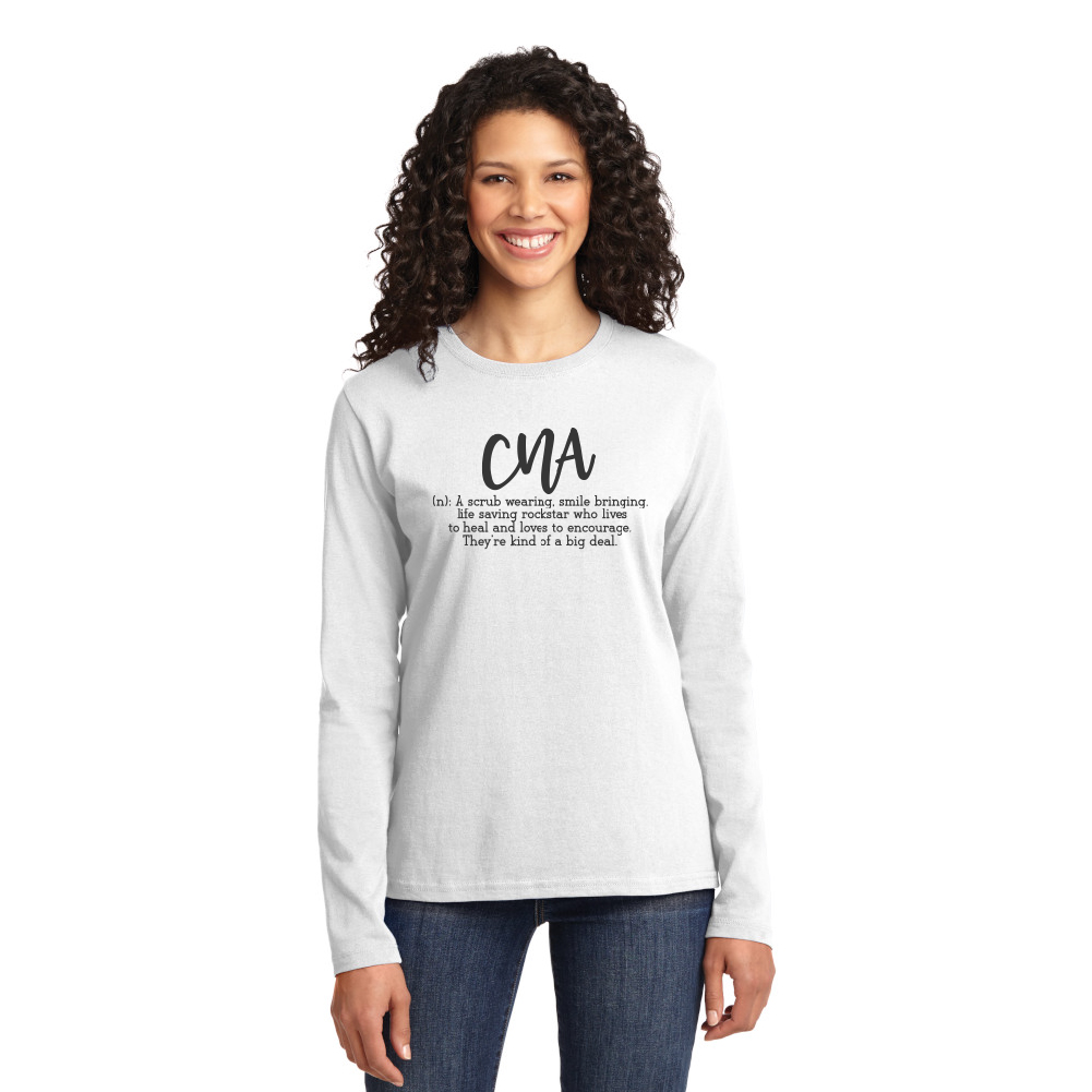 CNA Definition - Cotton Long Sleeve T-Shirt-Cutieful