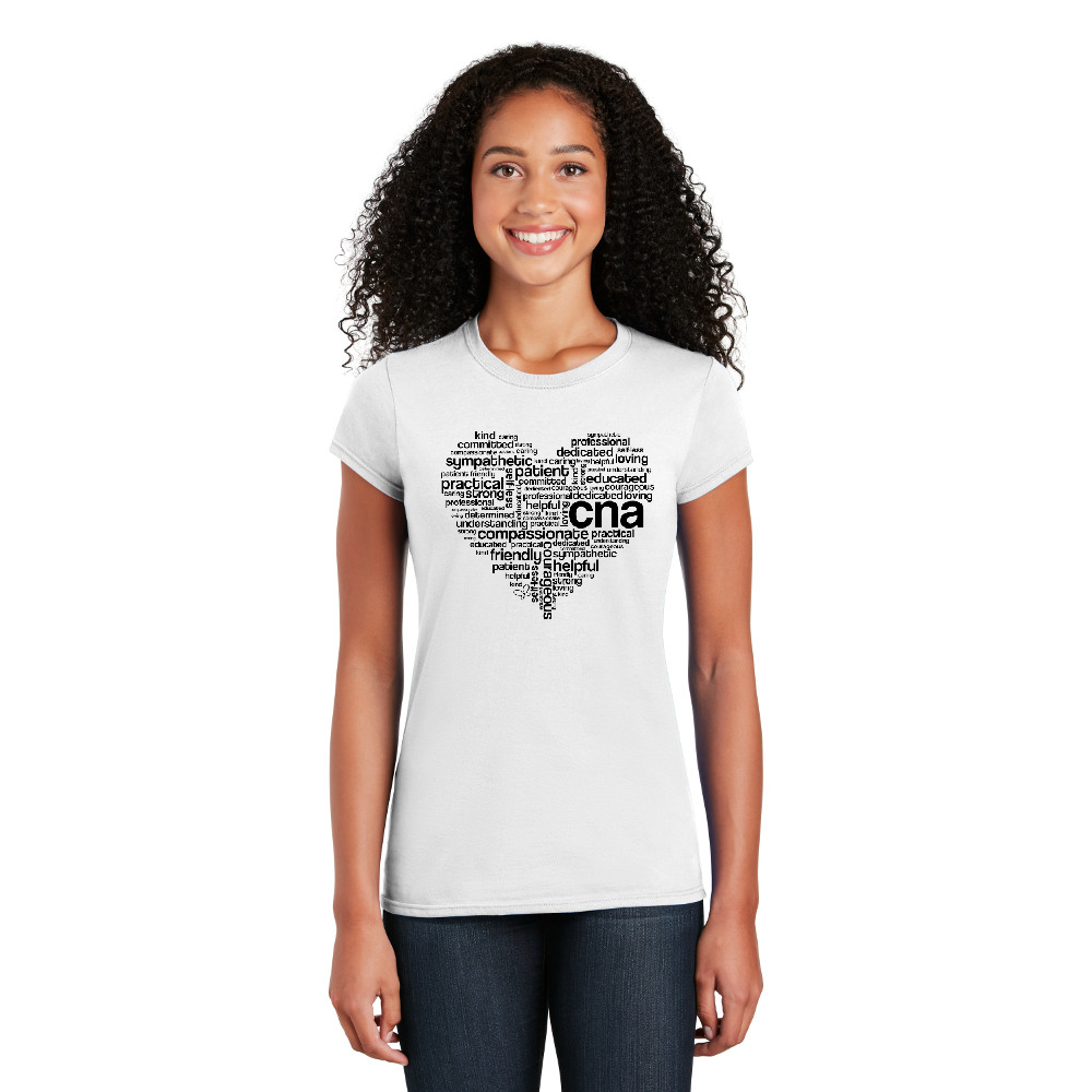 CNA Heart - Cotton Short Sleeve T-Shirt-Cutieful